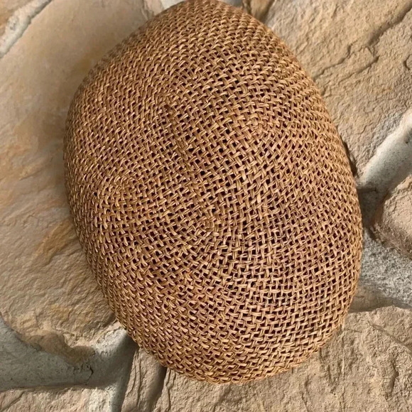 Wicker Look Hat Made with 100% Natural Fibers - Picture 3 of 8